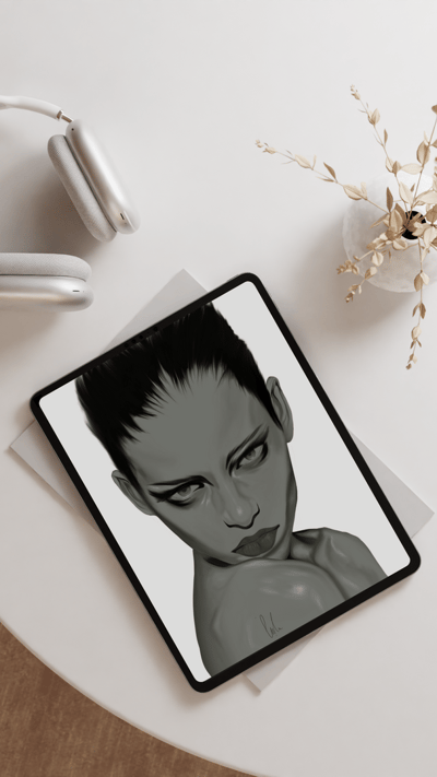 صورة طلب رسم خاص ( ابيض و اسود)