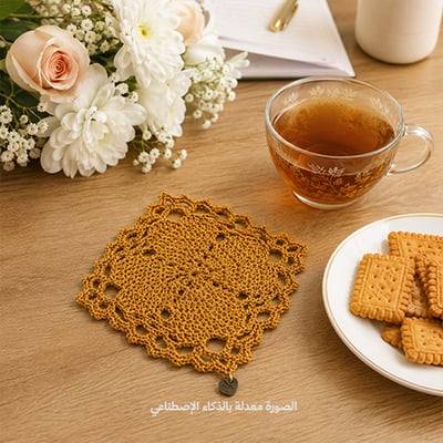 صورة كوستر مذهّب