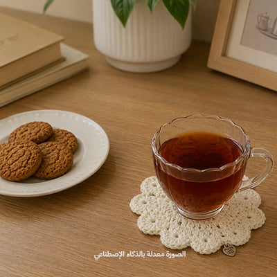 صورة قاعدة كوب القلوب ( أبيض )