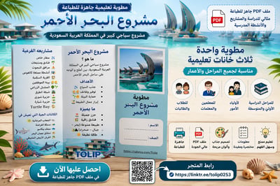 صورة مطوية مشروع البحر الأحمر 