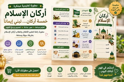 صورة مطوية أركان الأسلام