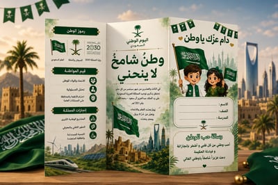 صورة مطوية عن❤️ اليوم الوطني ❤️