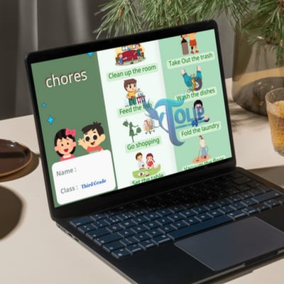 صورة مطوية  chores  الأعمال المنزلية الصف الثالث الابتدائي إنجليزي الفصل الدراسي الاول 
