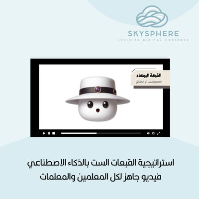 صورة استراتيجية القبعات الست بالذكاء الاصطناعي – فيديو جاهز لكل المعلمين والمعلمات
