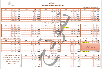 صورة التقويم الجامعي رحلتنا ميسره بالدعاء عام 1446