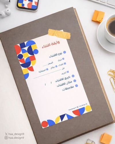 صورة وثيقة اقتناء 2 