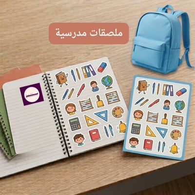 صورة  ملصقات مدرسية قابلة للطباعة