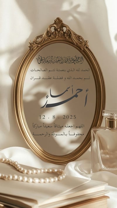 صورة دعوة عقد مميزه 