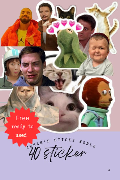 صورة ملصقات مضحكه funny stickers 
