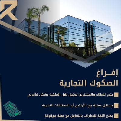 صورة إفراغ الصكوك التجارية