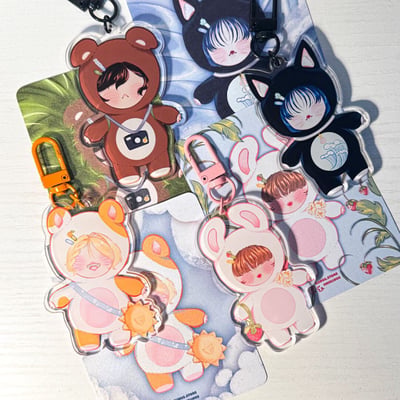 صورة ميداليات عرض الحيوانات - The Animals Show Keychains