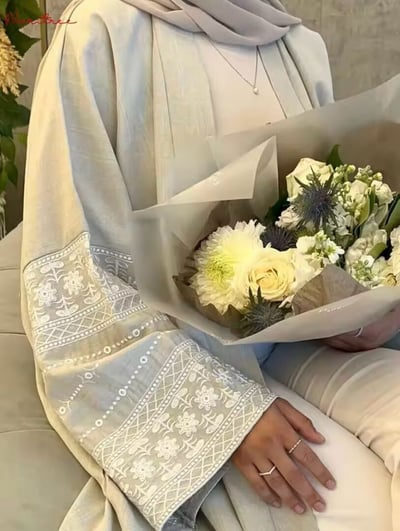 صورة تطريز أنيق كيمونو الحجم Syari 