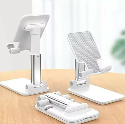 صورة حامل الهاتف المحمول المكتبي لهاتف IPhone IPad Xiaomi حامل الكمبيوتر اللوحي القابل للتعديل لسطح