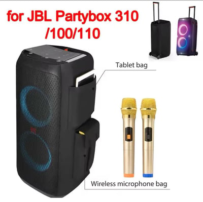 صورة حافظة حماية من الغبار في الهواء الطلق لـ JBL Partybox 310 مكبر الصوت حقيبة حمل سعة كبيرة حقيبة التخزين
