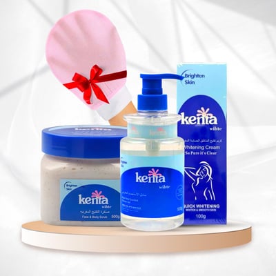 صورة بكج العناية KENTA صنفرة +سائل استحمام+كريم تفتيح