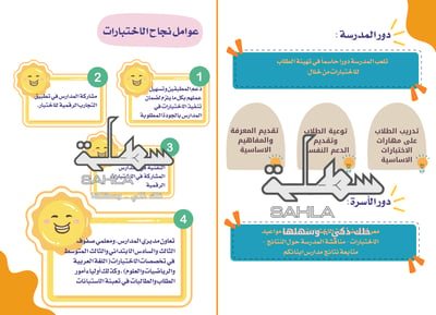 صورة مطوية  الاختبارات الوطنية نافس مقاس  a4