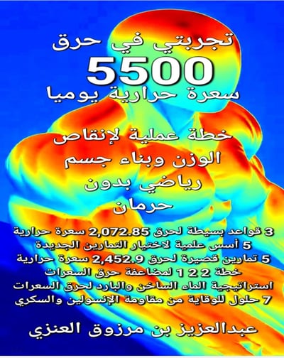 صورة كتاب تجربتي في حرق 5500 سعرة حرارية يوميا