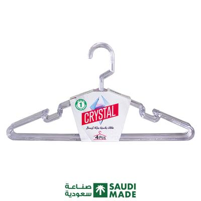 صورة علاقات ملابس كريستال ( 72 علّاقة/كرتون ) بلون شفاف