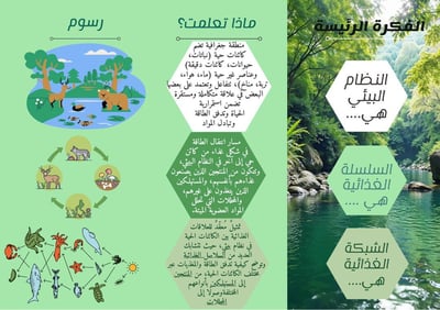 صورة مطوية النظام البيئي 