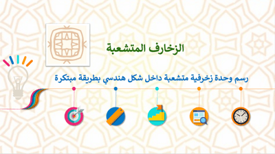 صورة عرض تقديمي الزخارف المتشعبة  لصف  سادس  الفصل الثاني 