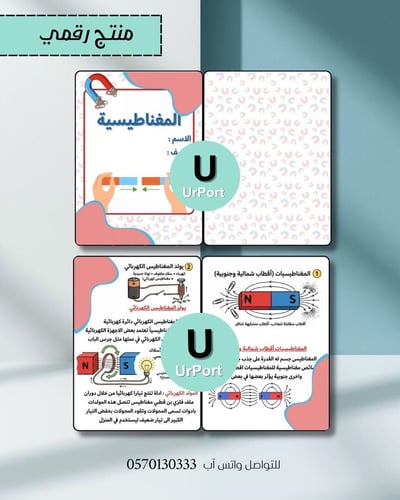 صورة مطوية المغناطيسية (علوم سادس - الترم الثاني)