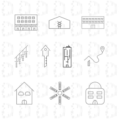 صورة 10 Real Estate Icons - عشر أيقونات متعلقة بمجال العقارات
