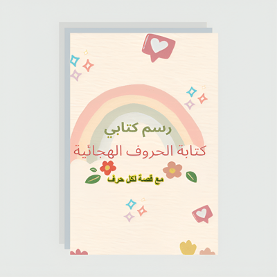 صورة رسم كتابي للحروف مع قصة لكل حرف