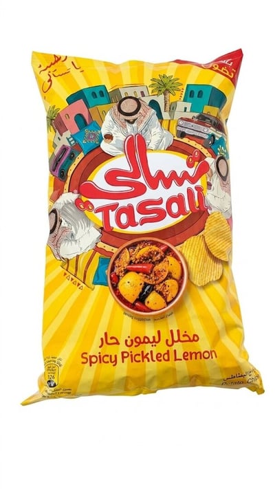 صورة تسالي رقائق بنكهة مخلل ليمون حار