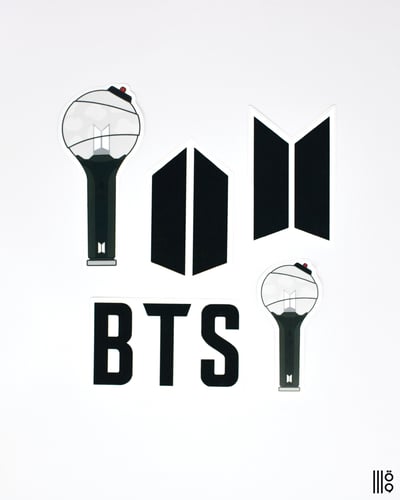 صورة ملصقات الفرقة الكورية BTS
