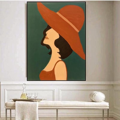 صورة لوحه فنيه رسمة امرأة