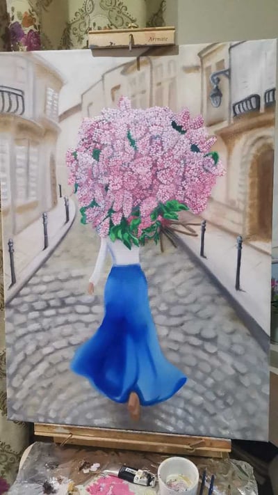 صورة لوحة باقة الورد