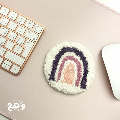 صورة قاعدة كوب الوان التفاؤل mug coaster optimism theme 