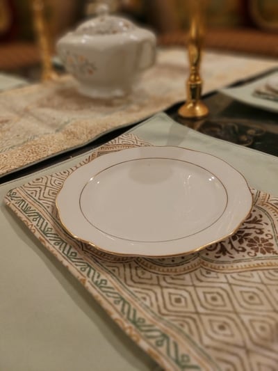 صورة طقم  مفارش سفرة