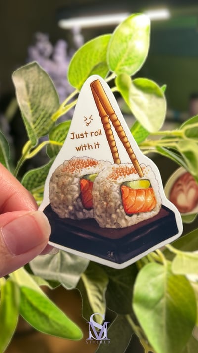صورة sushi sticker ستيكر سوشي   