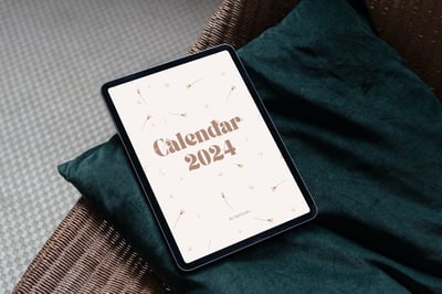 صورة تقويم سنة 2024 / متتبع الأهداف وتطوير الذات