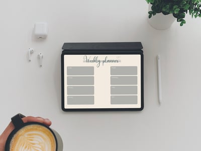 صورة مخطط اسبوعي (weekly planner )