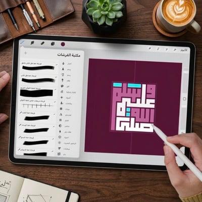 صورة فرش خطوط اللغة العربية 