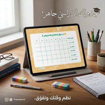 صورة جدول الحصص الأسبوعية